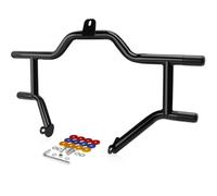 kekykm Motorcycle Crash Bar Engine Gauard Compatible with Harley Davidson Touring Street Glide Road King Electra Glide Ultra Limited 2009-2025 Flat Out Bar Protector Bracket Black