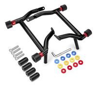 kekykm Rear Saddlebag Guard Crash Bar Bracket Kit Fit for Harley Touring Street Glide Road King Road Glide Electra Glide Ultra Limited CVO Black Motorcycle Bumpers 2009-2023