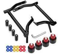 kekykm Rear Saddlebag Guard Crash Bar Bracket Kit Fit for Harley Touring Street Glide Road King Road Glide Electra Glide Ultra Limited CVO Black Motorcycle Bumpers 2009-2023