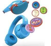Kekz Premium Blue Starter Set Including Cookie Bean Blue, Cookie Crew Radio Play, Wunderkekz + 3 Extra Audio Chips (Headphones for Children, Travel Headphones for on the Go & Home, Travel)