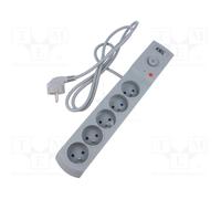KEL AX5/PRO/1,5M/SZARY Plug socket strip