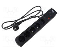 KEL AX5/PRO/3M/CZARNY Plug socket strip
