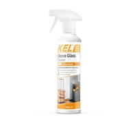 KEL - Stove Glass Cleaner Spray, Dissolves Soot, Grease & Tar, Maintains Oven Doors, Glass Fireplaces & Hearths, Removes Residue Effectively - 500ml