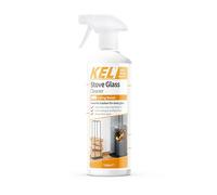 KEL - Stove Glass Cleaner Spray, Dissolves Soot, Grease & Tar, Maintains Oven Doors, Glass Fireplaces & Hearths, Removes Residue Effectively - 1 Litre