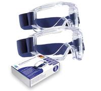 kela 2 x Safety Glasses ACE | Made in Germany | Full Vision Work Glasses with Ventilation Anti-Fog Coating | Acetate Disc Against Chemicals I Wide Adjustable Headband Light and Transparent