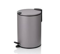 kela 23610 Dust Bin, 3 l, Silent Close, Metal, Mats, Light Grey