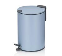 kela 23611 Dust Bin, 3 l, Silent Close, Metal, Mats, Fog Blue