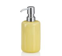 kela 350 ml AVA, soap Yellow, Ceramic, Pump Bottle, Detergent Dispenser refillable, Glossy