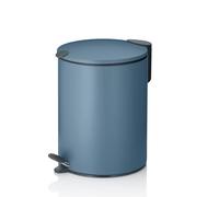 kela Mats 23609 Cosmetic Bin 3 L Diameter 17 cm Metal Smoke Blue Silent Close Removable Inner Bucket with Carry Handle Non-Slip Base