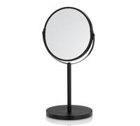 kela Elias 20674 Standing Mirror Diameter 17 cm Metal Black Pivoting Mirror Surface 1/3x Magnification
