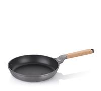 kela frying pan 28 cm VITANA, frying pan induction, recyclable, pan with oil control system, cast aluminium coated, beech wood handle