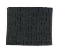 Kela Leana 23515 Bath Mat 65 cm x 55 cm 100% Cotton Granite Grey Non-Slip Washable at 30 °C Suitable for Underfloor Heating