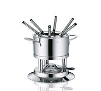 Kela Cheese Fondue Sets, 18/10 Steel, Silver, 22 x 22 x 20 cm