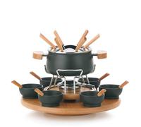 Kela Fondue carousel Natura, Stainless Steel, Brown/Black/Silver, 39 x 39 x 25.5 cm