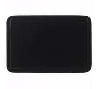 Kela Placemats Uni 43,5x28,5cm of PVC Plastic in Black, 1 x 28.5 x 1 cm