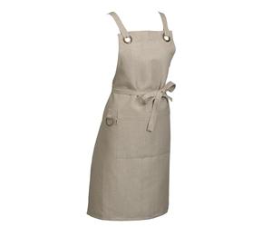 kela Puro 12810 Apron 85 cm x 70 cm 55% Cotton 45% Linen Natural Front Pocket Thick Texture 220 gsm Washable at 40 °C