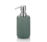 kela Soap Dispenser, 350 ml, AVA, Ceramic, Glossy, Green | Refillable detergent dispenser, pump bottle, comfortable operation and hygienic handling, pump dispenser