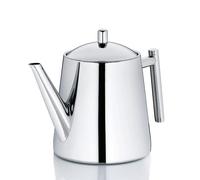 kela teapot with Strainer Insert, Stainless Steel teapot 1.7 Litre Ancona, teapot for Loose Tea and Tea Bags, Tea Maker