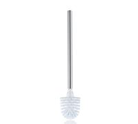 kela toilet brush with stainless steel handle 42.5 cm, toilet brush, LA BROSSE ORIGINAL, shiny stainless steel, white