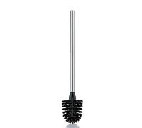 kela toilet brush with stainless steel handle 42.5 cm, toilet brush, LA BROSSE ORIGINAL, stainless steel matt, black