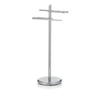 kela towel rail upright 88cm, towel rail with 2 towel rails, KEN, metal chrome-plated, shiny