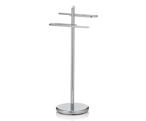 kela towel rail upright 88cm, towel rail with 2 towel rails, KEN, metal chrome-plated, shiny