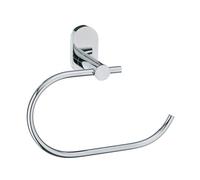 kela towel ring for gluing 18.5cm, wall mounting, dish towel holder without drilling, towel holder, LUCIDO, shiny stainless steel