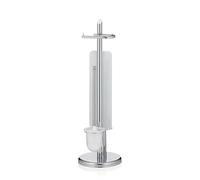 kela WC set with toilet roll holder and spare roll holder 73cm, toilet brush with open toilet brush holder, separating disc KEN, shiny metal