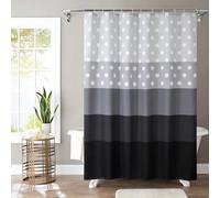 KELAIMI Polka Dot Gradient Shower Curtain,Simple Flower Geometric Bathroom Curtains,Modern Waterproof Polyester Fabric Bathtub Curtains with Hooks Style 2 180X210Cm