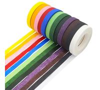 Kelamayi 12 Rolls Floral Tapes,Self-Adhesive Florist Stem Wrap for Corsages,Flower Arrangement and Crafts Making (12 Colors)