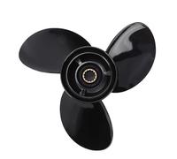 Kelawoly 10 3 8 X 14 Outboard Propeller, 13 Tooth Right Hand Rotation Spline for Engines, with High Strength Aluminum Alloy 3 Blades Design