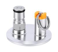 Kelawoly 2 Inch Stainless Steel TC End Cap with 17 PSI PRV and Ball Lock Post for Fermenter Kegs CO2 Purging