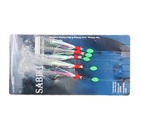 Kelawoly 20Pcs Fishing Hooks, High Carbon Steel Nylon Simulation Fish Skin Lure, with Delicate Feathers Silk Thread, for Sea Fishing Lake