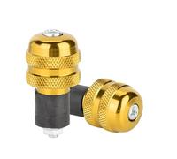 Kelawoly 22MM Motorcycle Handle Grips, Aluminium Alloy, Comfortable Touch, Easy Installation for Motorbike Handlebar Users (Gold)