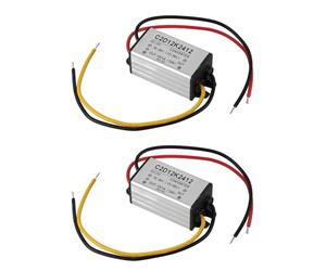 Kelawoly 24V to 12V 1A Voltage Converter, 95 Percent Power Efficiency with Over Voltage Under Overload Overheating Short Circuit Guard, for Auto Car Truck Vehicle Boat Solar System