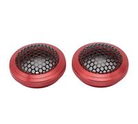Kelawoly 2pcs Speaker Mesh Grill Cover, 54mm Round (Red)