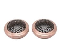 Kelawoly 2pcs Speaker Mesh Grill Cover, 54mm Round (Rose Gold)