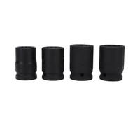 Kelawoly 3/4 in Drive Impact Socket Set 21mm 22mm 24mm 27mm Deep Hex | Chrome Molybdenum Steel, Heavy Duty for Trucks Trailers, Tire Nut Chassis Bolt Removal, Ball Retention Slot