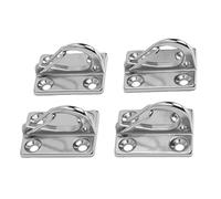 Kelawoly 4PCS 316 Stainless Steel Spring Snap Hooks 53x38.5mm Marine Grade with Screws for Boat Sailboat Fender Hanging Hardware Rigging Outdoor and Home Use