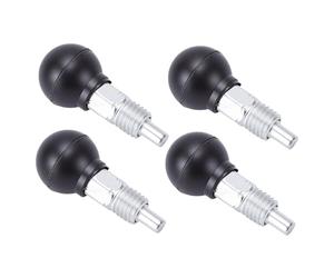 Kelawoly 4Pcs Pull Pin Spring Knobs, Plastic and Iron, Heavy Duty Spring Plungers with 25mm Diameter for Fitness Equipment and Metalworking Use