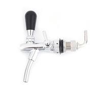 Kelawoly Adjustable Beer Tap G5 8 Stainless Steel Flow Control Faucet Homebrew (Silver)