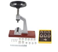 Kelawoly Bench Watch Case Opener Wristwatch Tool, Back Opener with 6 Dies Adjustable Case Holder for Screw Tudor Watches Repair