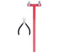 Kelawoly Bow String Nocking Points, Brass Buckle Clip Pliers with T Square Ruler Nocking Buckle Pliers, Bow Archery Accessories for Recurve and Compound Bowstring Accessories