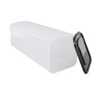 Kelawoly Bread Storage Box Bread Holder Container Large Capacity 13x34.5cm Plastic Box with Airtight Seal for Home Kitchen Commercial Use (Black)