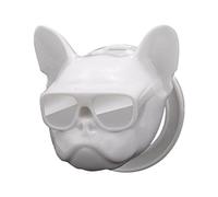 Kelawoly Car Start Button Cover, ABC Material Start Stop Button Protectors, Cute Design for Vehicle Interior, Universal Fit for All Cars (White)