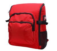 Kelawoly Cleaning Tool Backpack 45x32x19cm, Large Capacity 1000D Oxford Cloth Housekeeping Supplies Bag with Anti Splashing Design for Janitorial Equipment Organization (red)