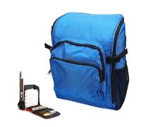 Kelawoly Cleaning Tool Backpack 45x32x19cm, Large Capacity 1000D Oxford Cloth Housekeeping Supplies Bag with Anti Splashing Design for Janitorial Equipment Organization (blue)