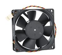Kelawoly Cooling Fan 80 X 80 X 20mm 3PIN Cooler DC 12V 0.38A Magnetic