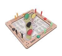 Kelawoly Dice Game Wooden Tabletop Board Game Set Linden Wood 1 to 4