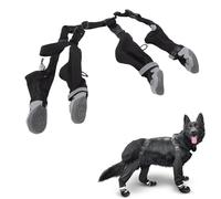 Kelawoly Dog Suspender Booties, Anti Slip Dog Boots with Adjustable Elastic Strap for Small Dogs, Keeps Paws Clean Dry and Safe (3:M)